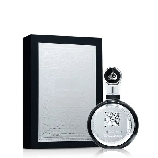 alt="Parfum Lattafa Fakhar For Men au flacon noir et doré, style masculin puissant"